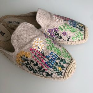 New soludos espadrilles mule